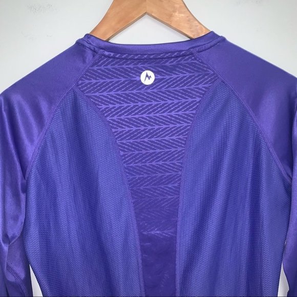 Marmot Long Sleeve  Top Workout Running Base Layer‎ Purple Women’s Size Small - Picture 8 of 8